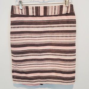 LOFT skirt, black, pink & white, size 6, E…
